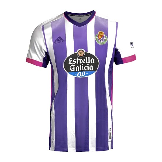 Tailandia Camiseta Real Valladolid 1ª 2020-2021 Blanco Purpura